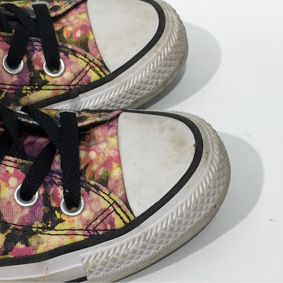 Converse All Star Chucks Floral Sunflower Print  Sz 5 - Picture 7 of 10